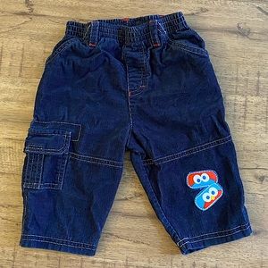 Elmo Detail Corduroy Pants Boys